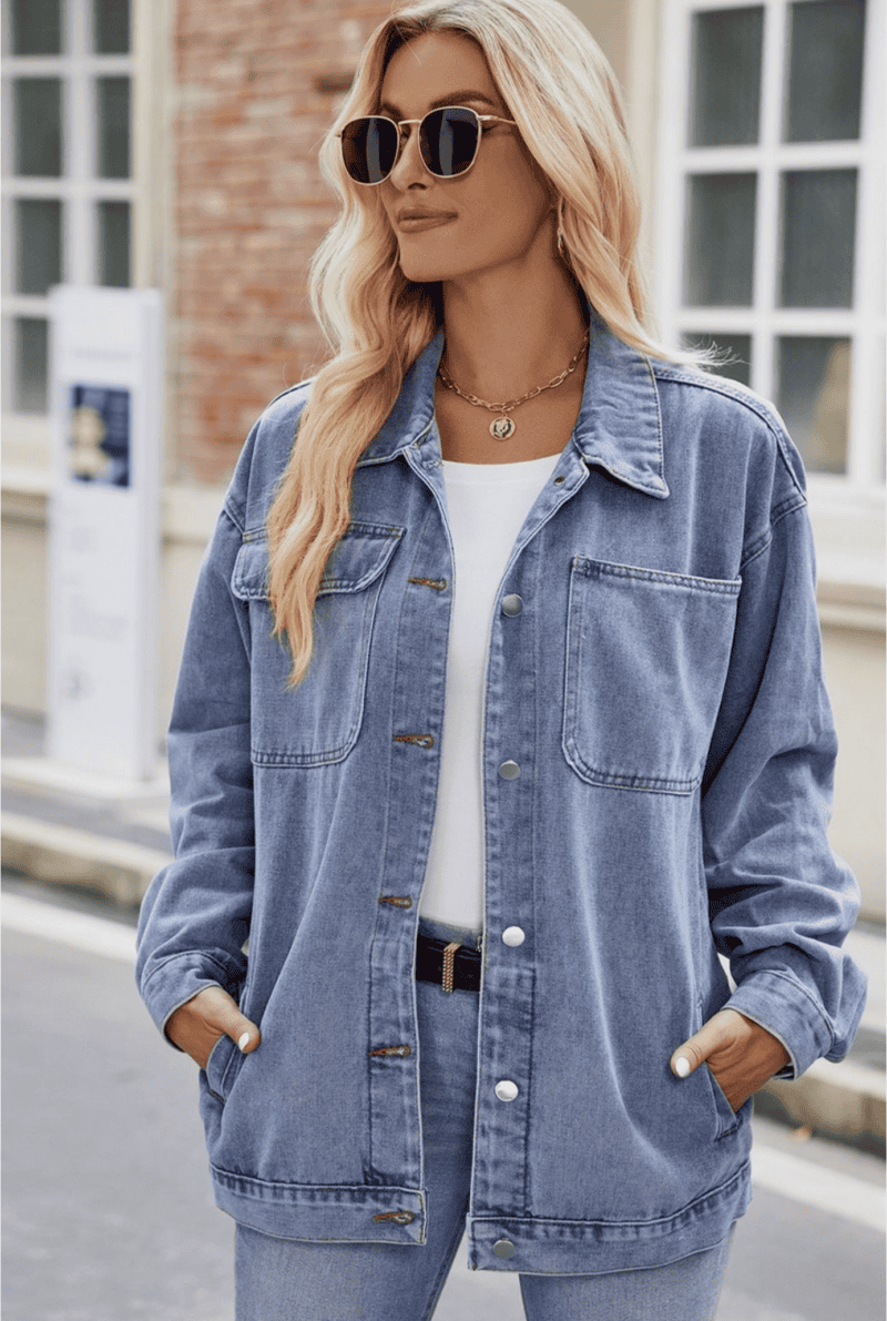 VINTAGE WASHED DENIM JACKET